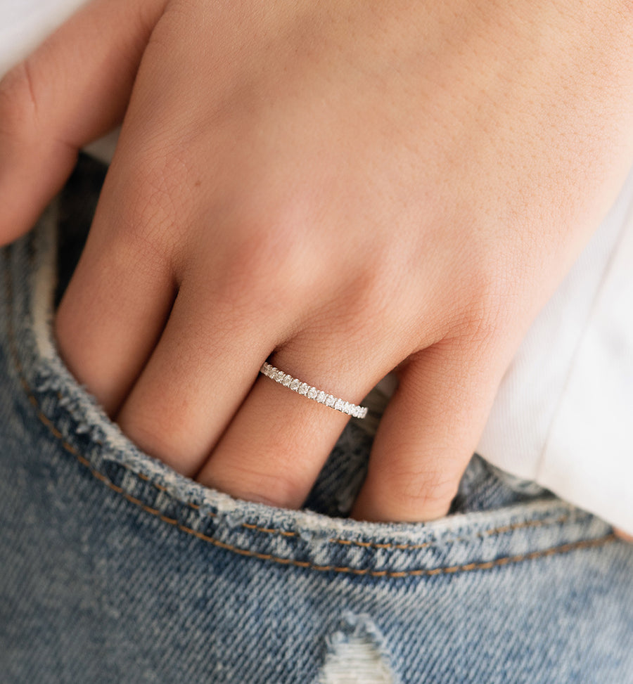 Stackable Diamond Band Ring | Radiant Bay